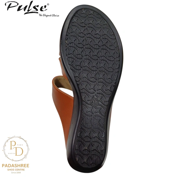 Pulse Elegant Women's Comfort Slip-on Sandals - tan, 36
