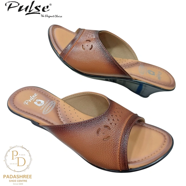 Pulse Tan Leather Comfort Slip-Ons - Tan, 38