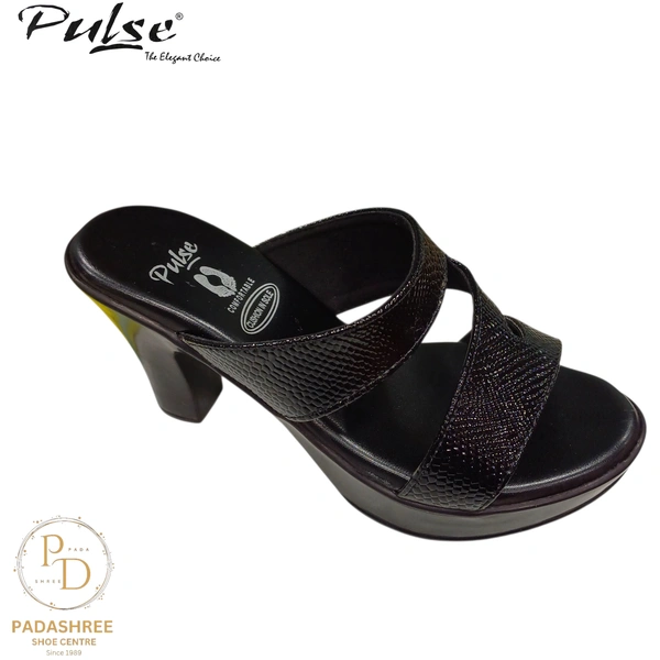Pulse Elegant Black Heel - Black, 35