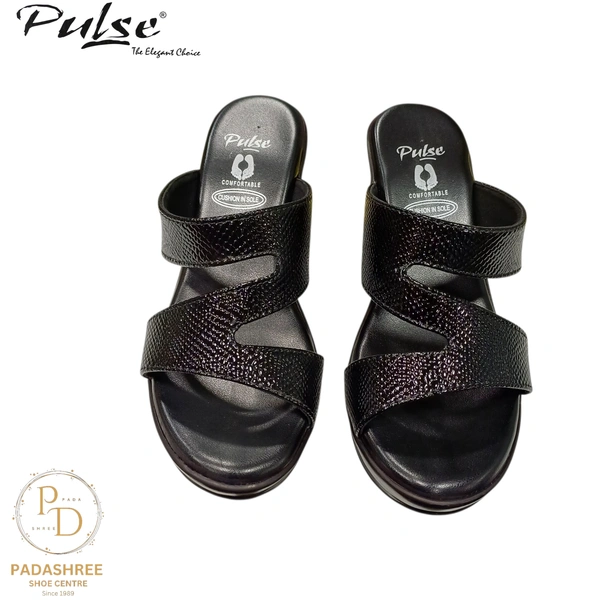 Pulse Elegant Black Heel - Black, 35