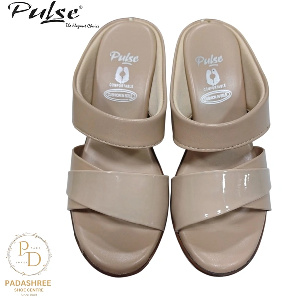 Pulse Chic Beige Heels - Beige, 35