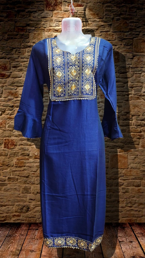 Kurti-11 - Navy blue