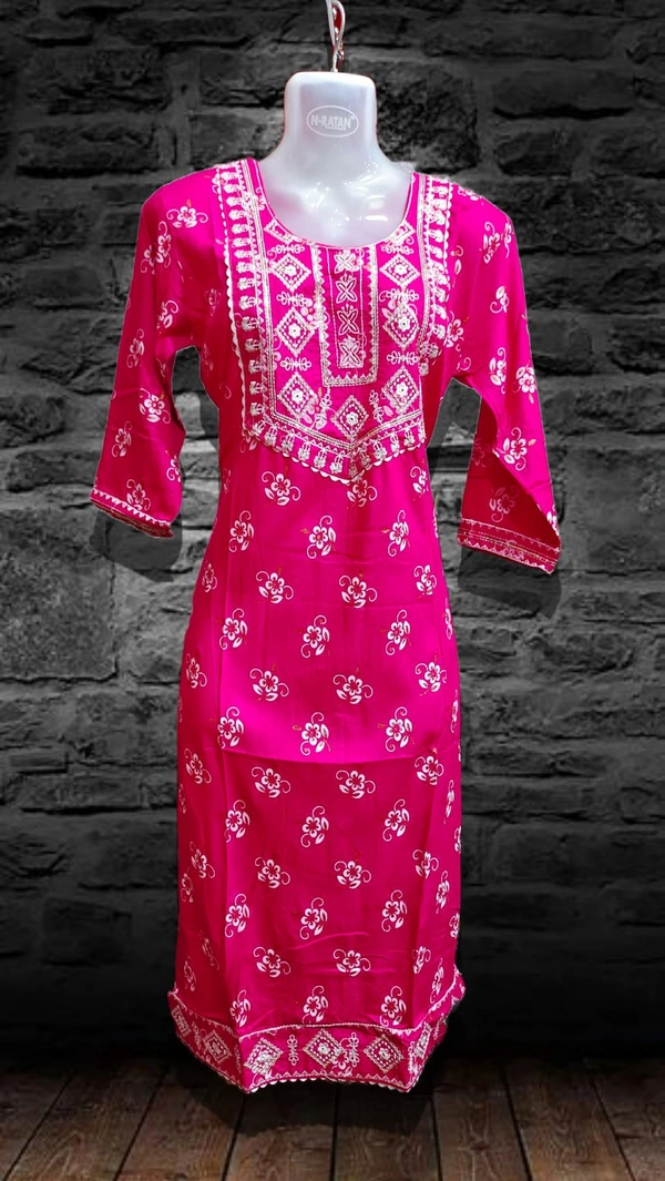 Kurti-15 - Fuchsia Pink