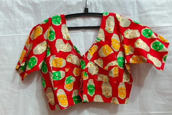 Print Blouse - 02 - Red, 32