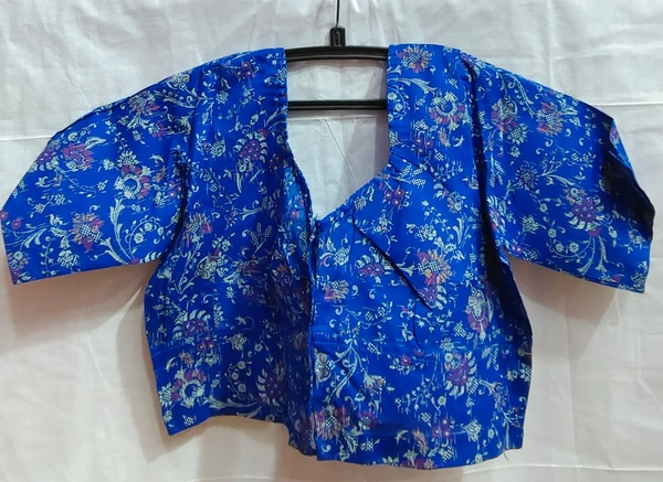 Print Blouse - 04 - Blue, 36
