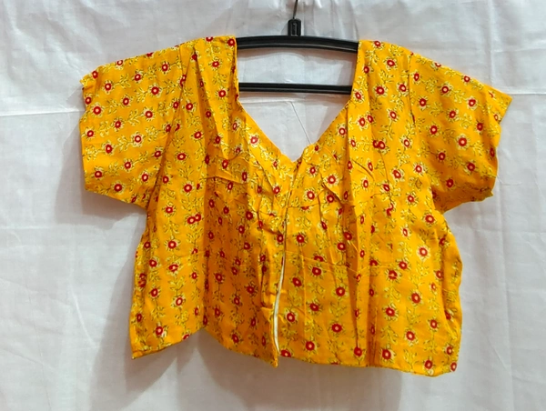 Print Blouse - 09 - Yellow Orange, 32