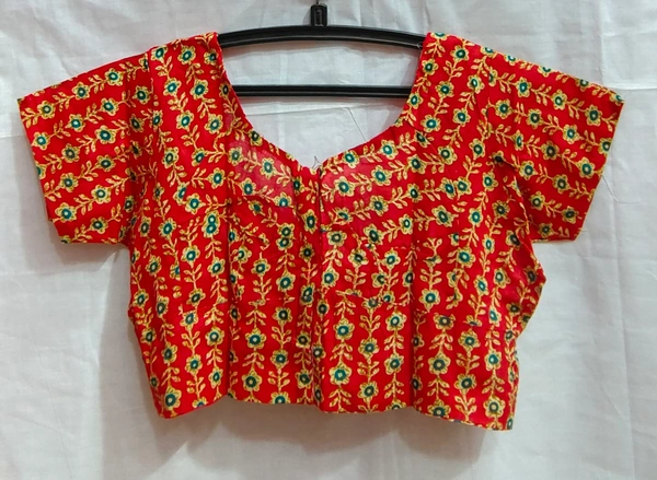 Print Blouse - 09 - Red, 32
