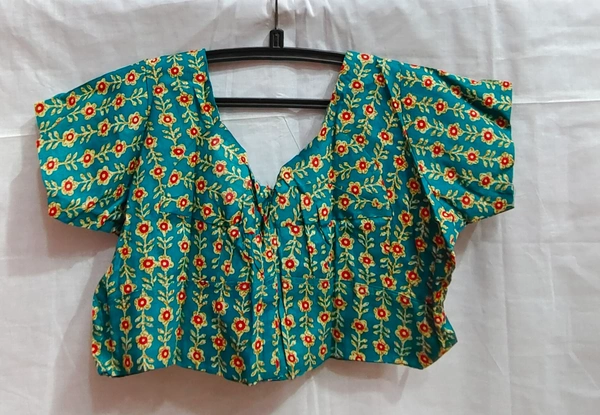 Print Blouse - 09 - Teal, 36