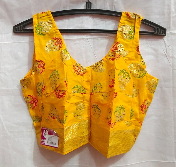 Printed Sleeve less - 01 - Gold, 34