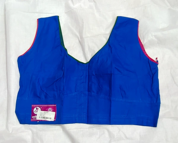 Plain Blouse -15 - Blue