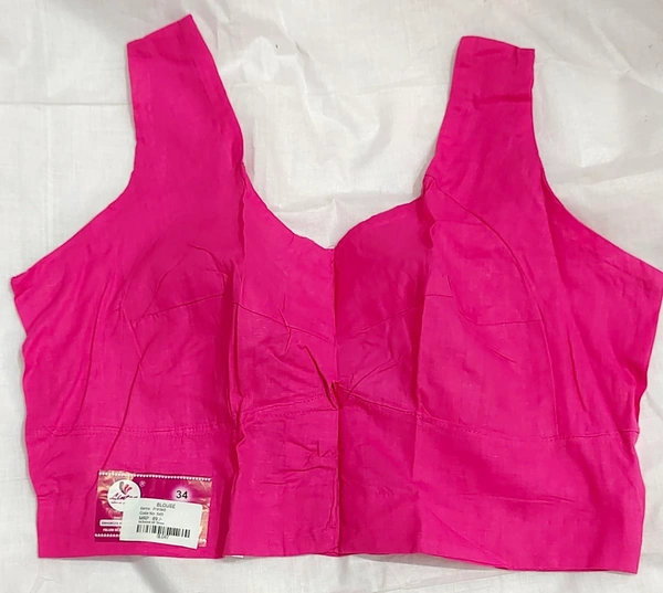 Plain Blouse -16 - Red