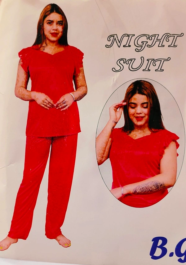 Night Dress-01 - Violet Eggplant