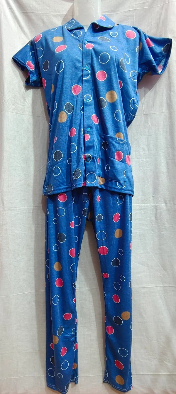 Night Dress-04 - Cerulean Blue