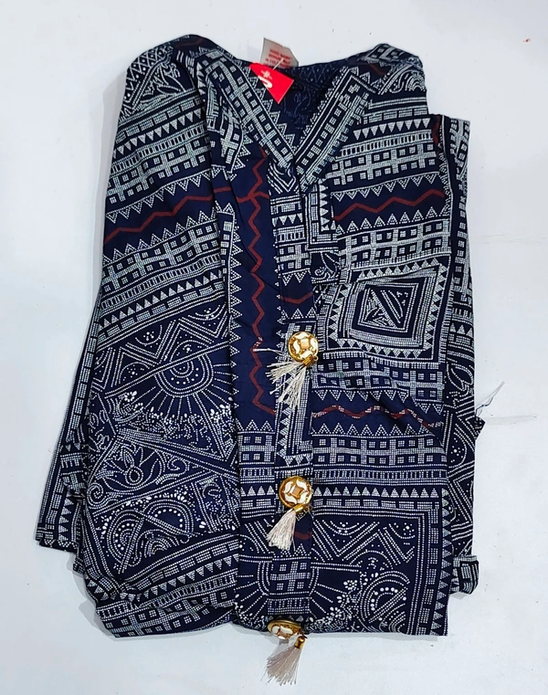 Kurti-18 - Navy blue