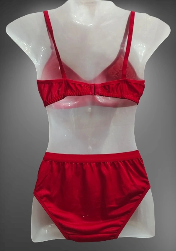Bra Panty Set-02 - Red