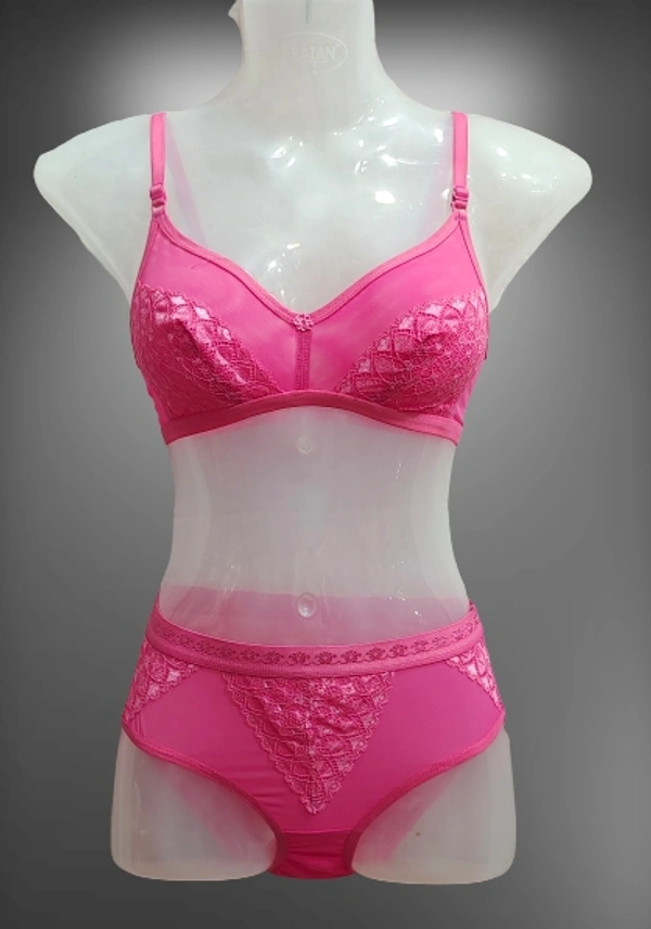 Bra Panty Set-03 - 32, Black