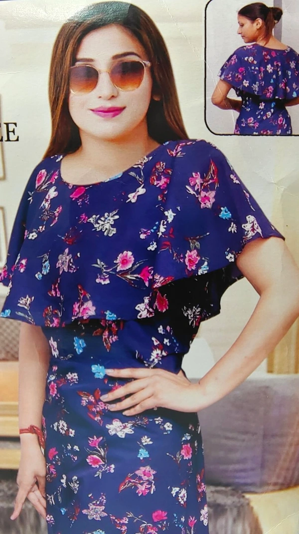 Dress-01 - Navy blue
