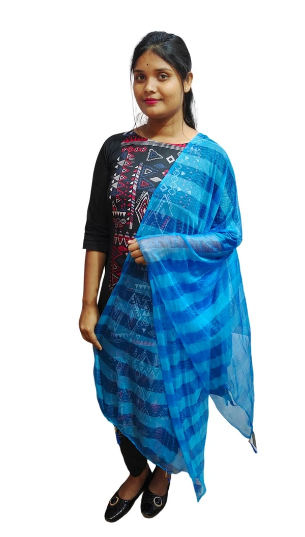 Dupatta-12 - Orange Roughy