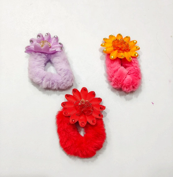 Pretty Flower  Hair Band-A1 - Red