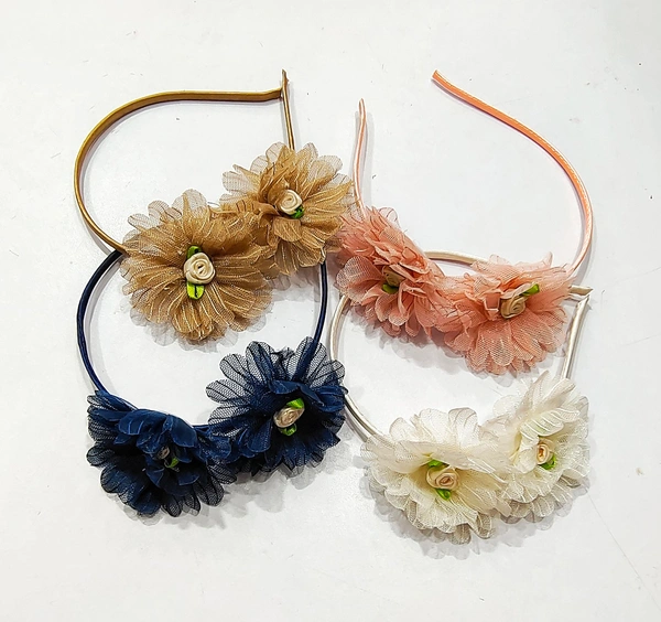 Venusco Floral Designed HAIRBAND-A1 - My Pink