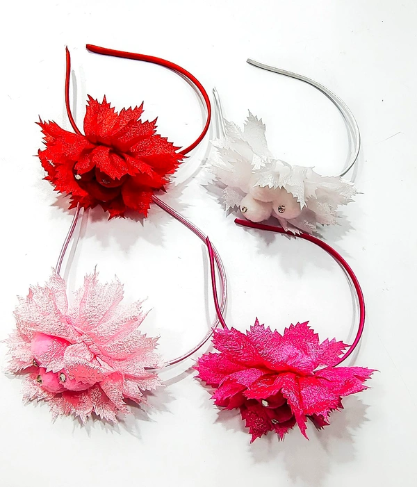 Fancy Hair Bands-A1 - Red