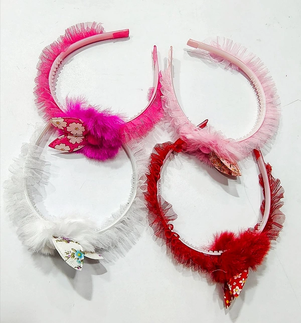 Fancy Hair Bands-A2 - Pink