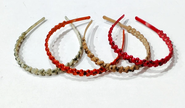 Plastic Hair Bands-A4 - Antique Brass