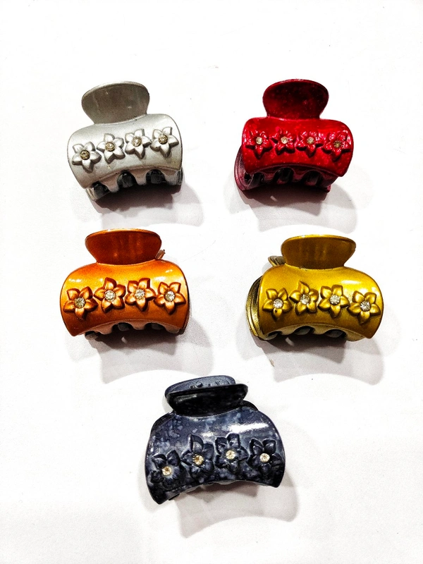 Fancy Multi colour Hair Clutchers-A1 - Guardsman Red