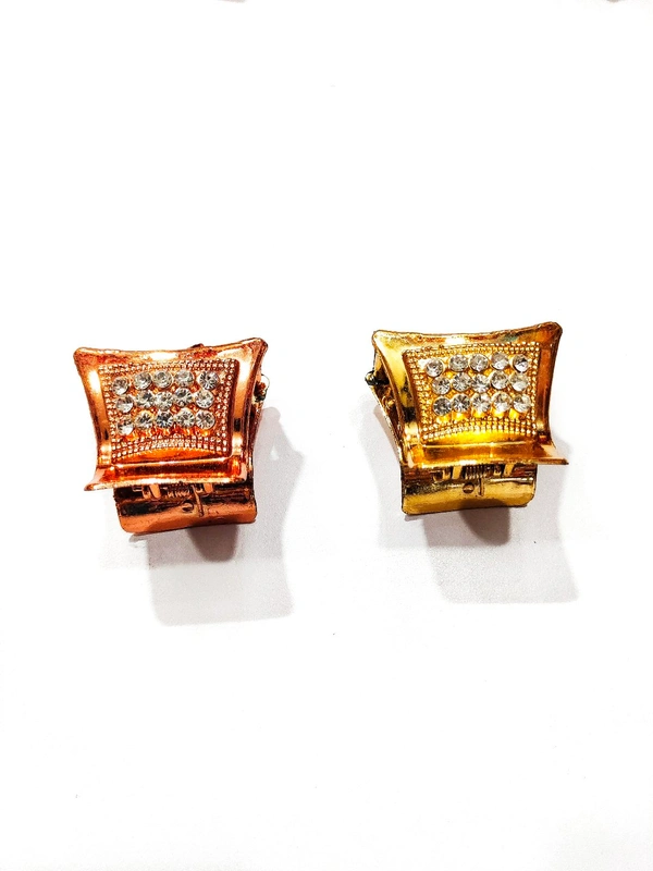 Copper & Golden Fancy Hair Clutchers-A1 - Golden