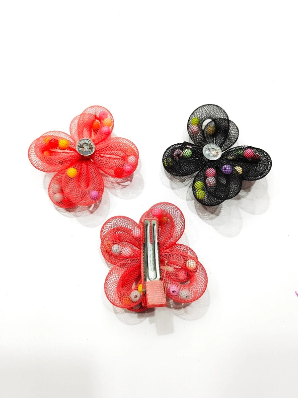 Butterfly Shape Cute Hair  Clips-A1 - Red