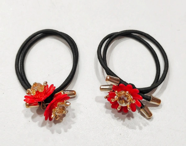 Flower Hair Rubber Band Combo-A1