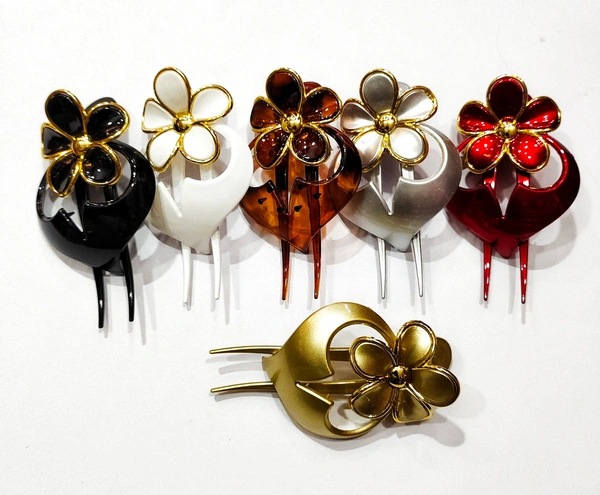 Fancy Flower Hair Clutchers-A1 - Sahara