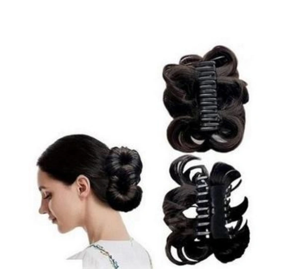 Artificial Hair Clutcher Black-A1