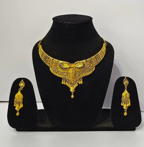 Elegant Gold Plated Necklace Set-A2