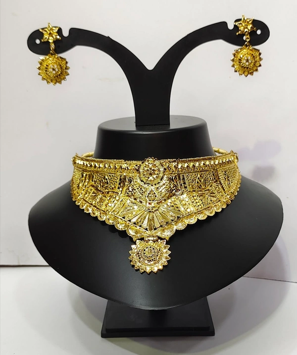 Elegant Gold Plated Necklace Set-A3