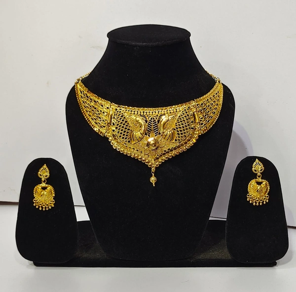 Elegant Gold Plated Necklace Set-A4