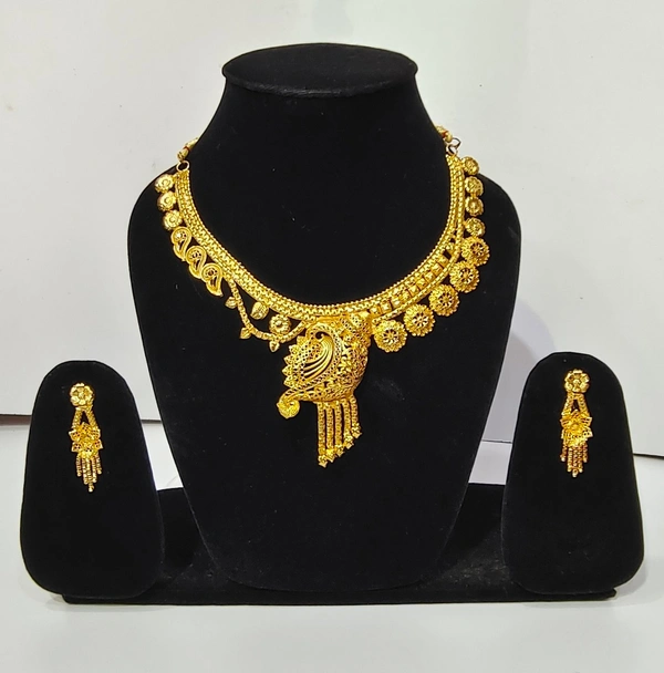 Trendy Gold Plated  Nickles  Jewellery set-B