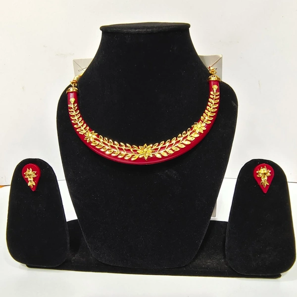 Trendy Gold Plated  Nickles  Jewellery set-D