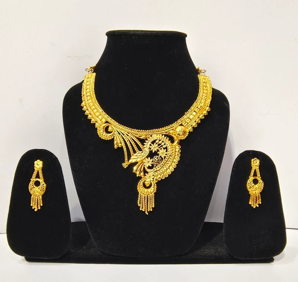 Trendy Gold Plated  Nickles  Jewellery set-G