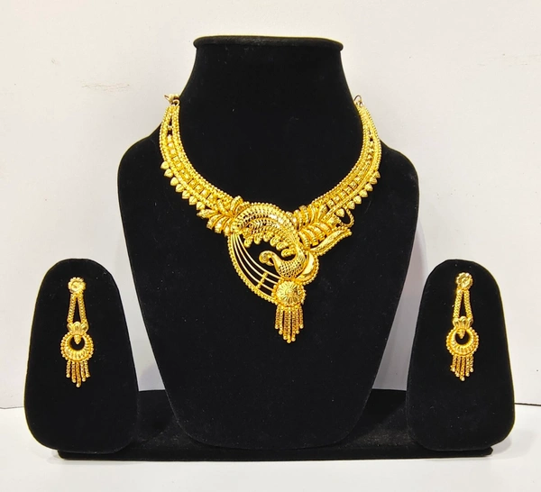 Trendy Gold Plated  Nickles  Jewellery set-H