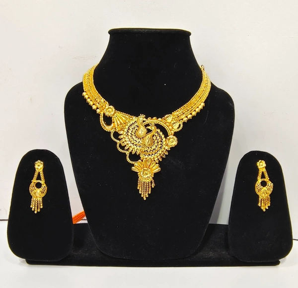Trendy Gold Plated  Nickles  Jewellery set-L