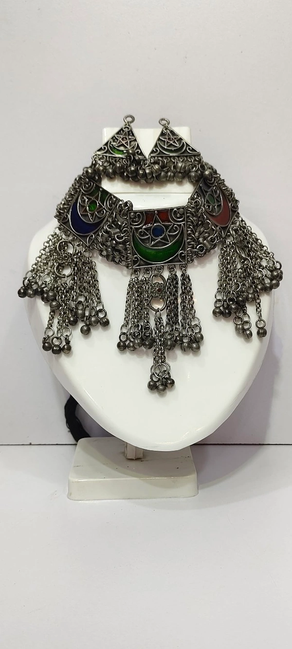 Oxidised Jewel Set-C4