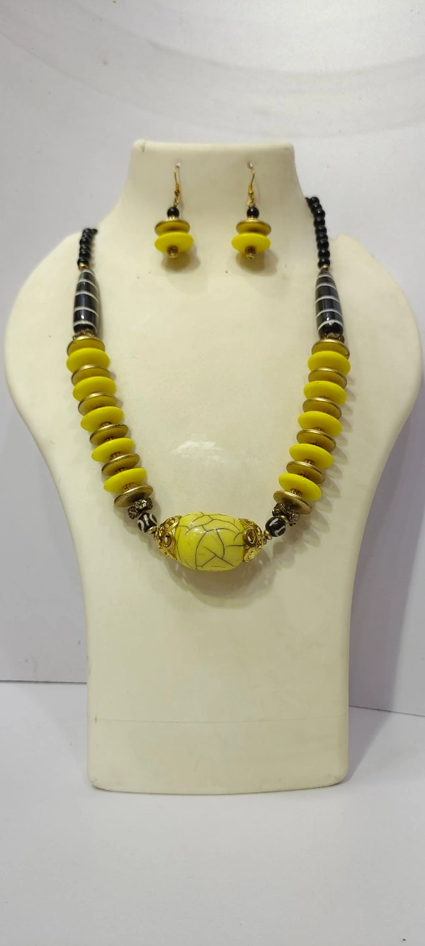 Stone Beads Mala Set-D1 - 1