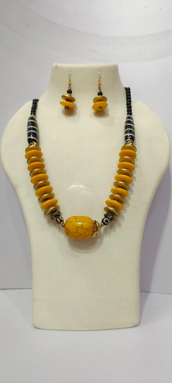 Stone Beads Mala Set-D1 - 2