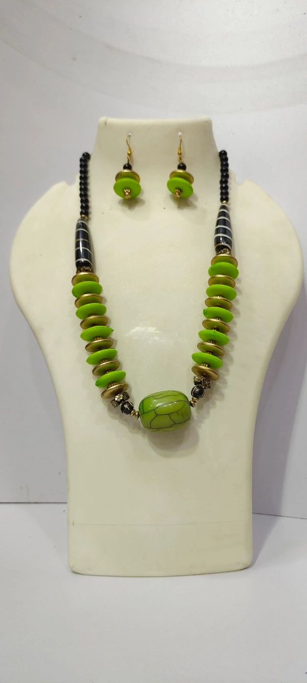 Stone Beads Mala Set-D1 - 4