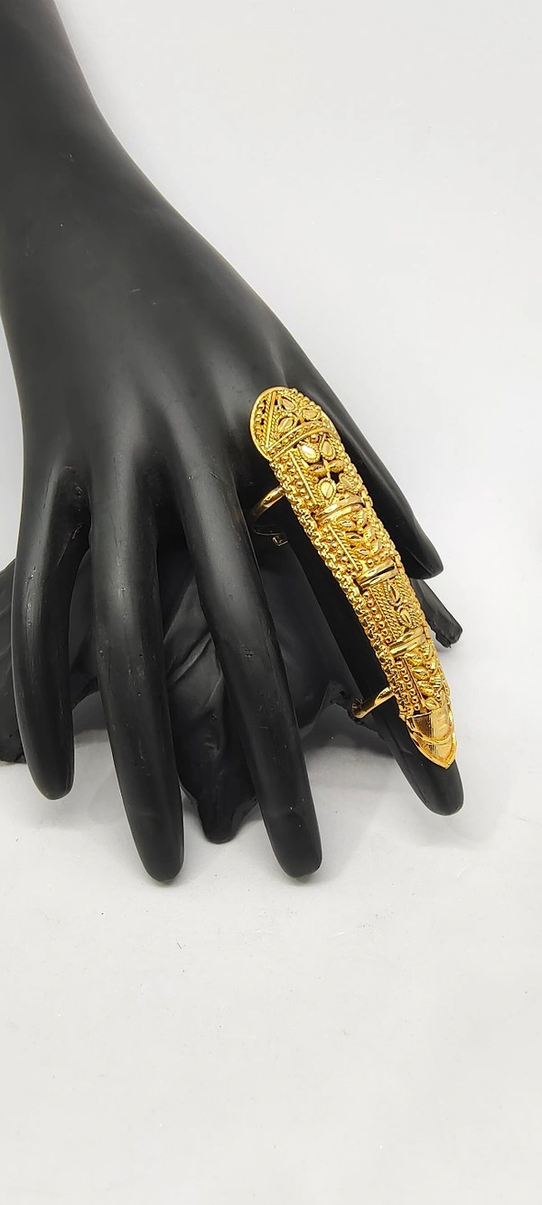 Beautyful Long Size Gold Plated Finger Ring-A1