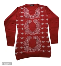 Classic Wool Printed Sweaters for Women GR - 1