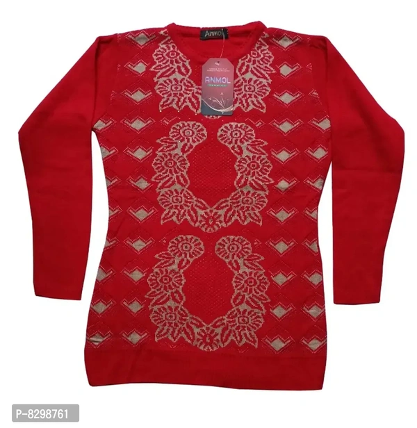 Classic Wool Printed Sweaters for Women GR - 1