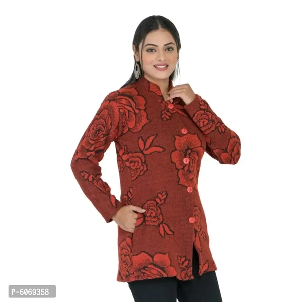 Women's Woolen Stylish Cardigans for Winters GR-01 - 1