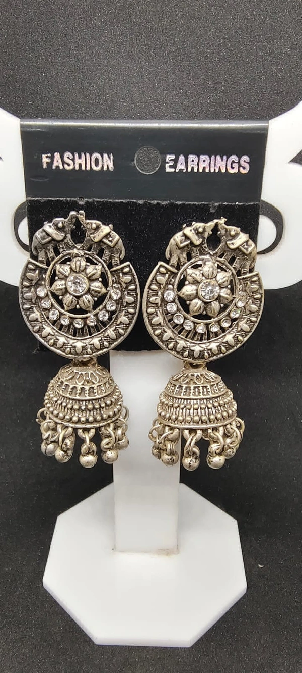 Munique Silver Jhumka BB-73